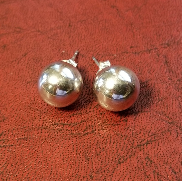 Rare Silpada Sterling Silver Sphere Earrings - Picture 11 of 12
